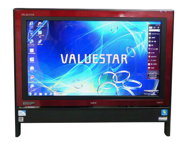 NEC デスクトップパソコン 中古パソコン VN470/G レッド デスクトップ 一体型 本体 Windows7 Celeron DVD 地デジ 4GB/500GB 送料無料 中古