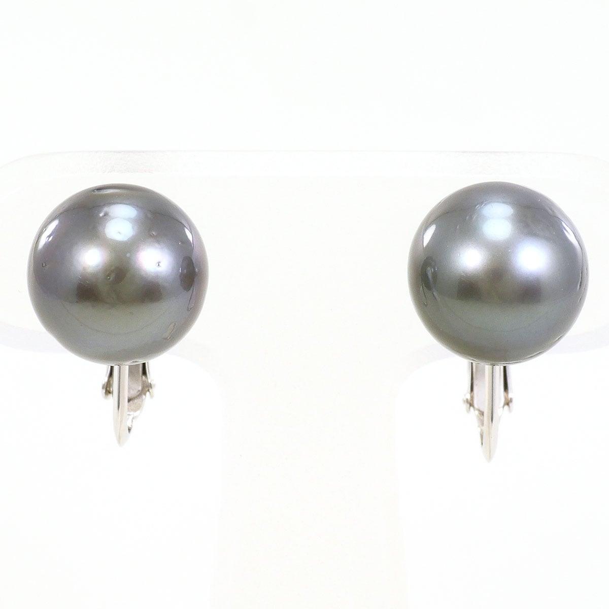 K14 14金 WG ホワイトゴールド イヤリング パール（真珠） 総重量約4.9g 中古