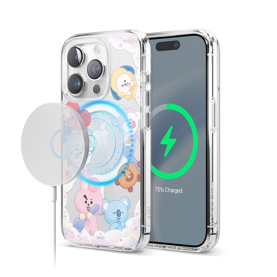 [公式] ELAGO x LINE FRIENDS BT21 On the Cloud Colletcion MagSafe iPhone 15 Pro / 15 Pro MAX CASE