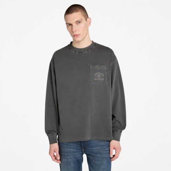 A5MJP 001 ガーメントダイポケット長袖Tシャツ