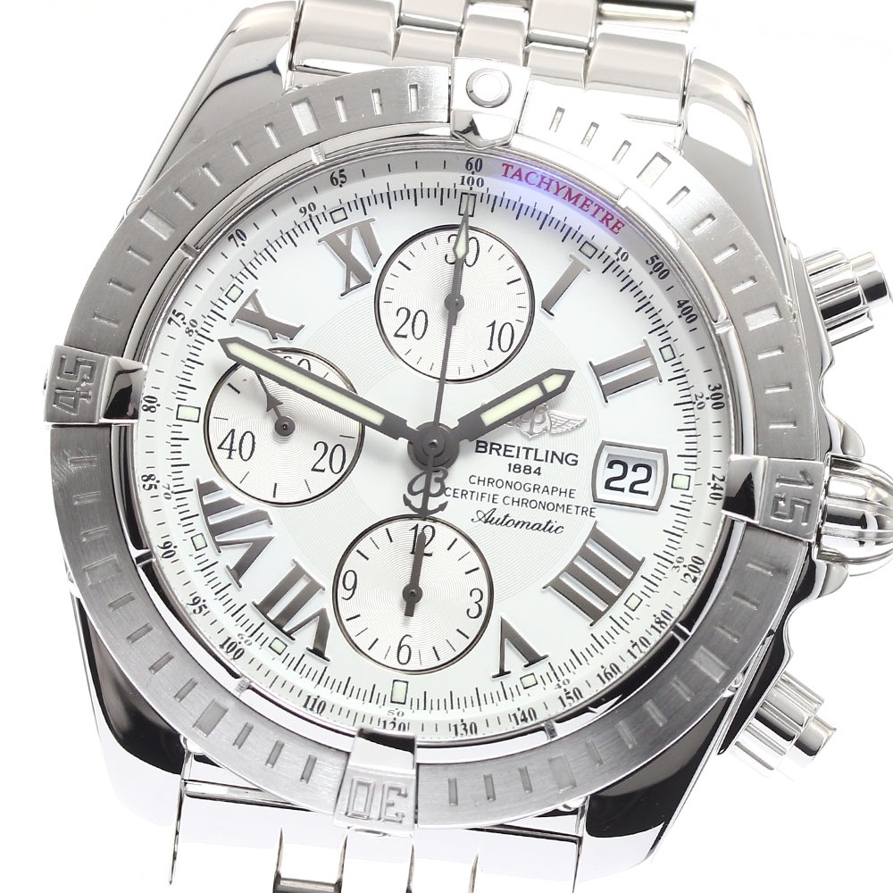ブライトリング BREITLING A13356 クロノマット エボリューション デイト 自動巻き メンズ 良品 _912355【中古】