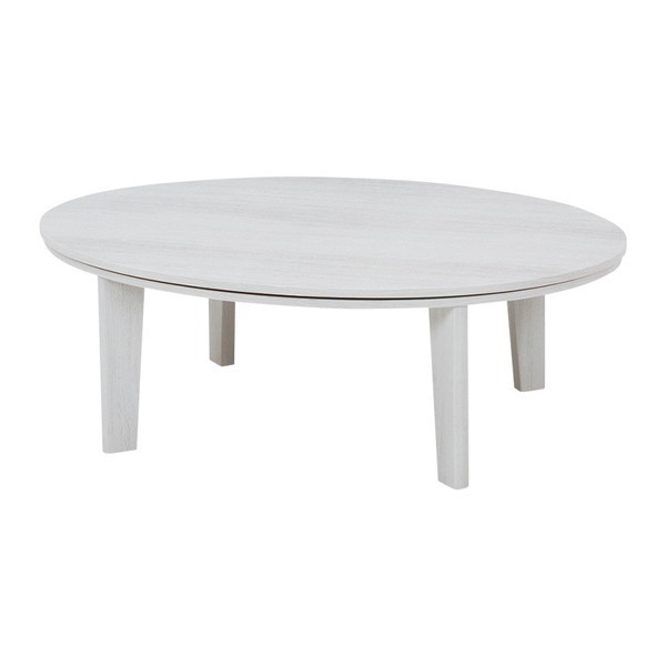 こたつ テーブル カジュアルコタツ アベルSE105楕円WH メーカー直送