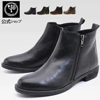 公式SHOP特典キズ補修液付 / ヨースケ ショートブーツ レディース 本革 歩きやすい ローヒール 11,537円