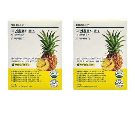 [1+1] ファインオロジー酵素 28包 x 2ea (炭水化物,タンパク質,脂肪 三重分解消化酵素) 7,118円