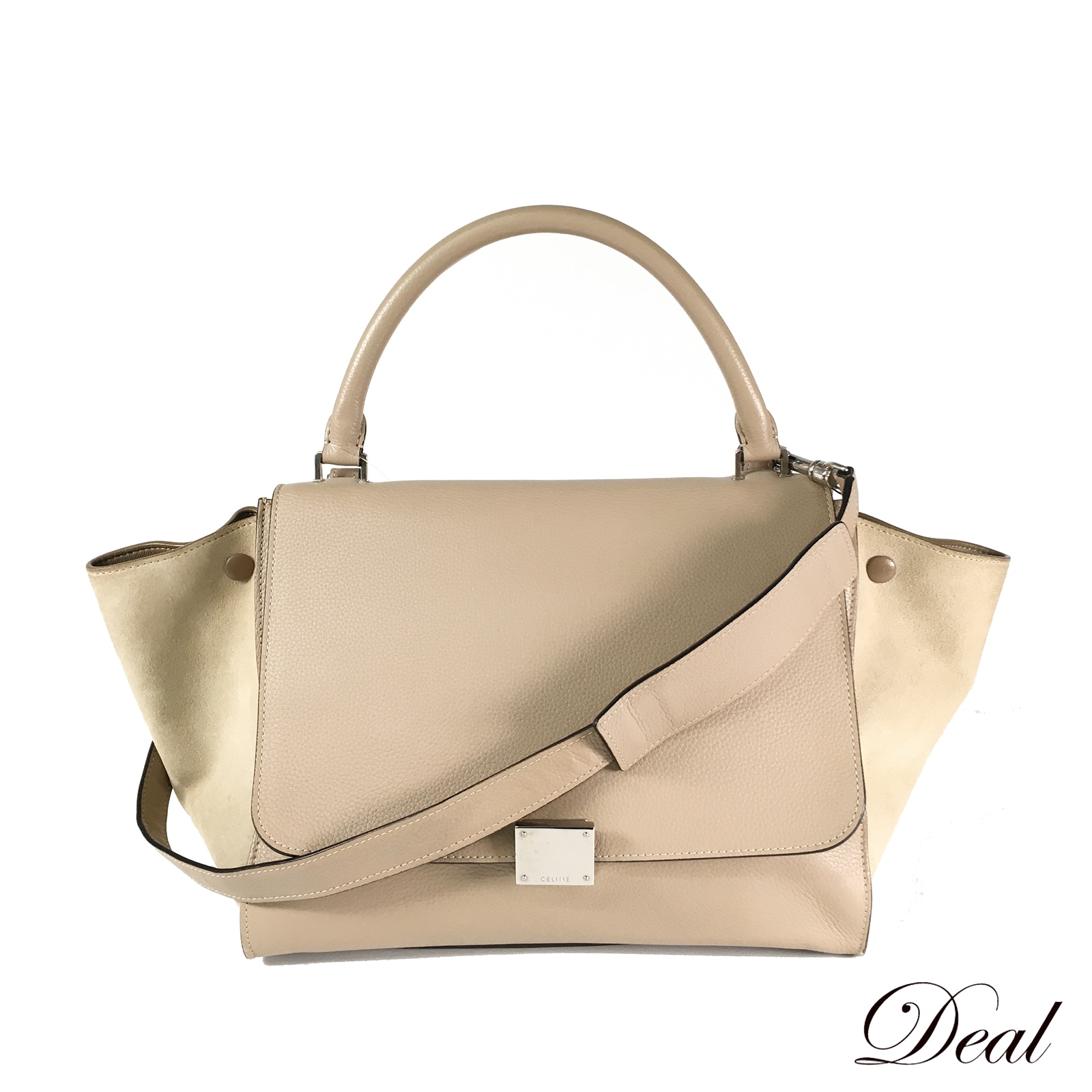 セリーヌ トラペーズ ミディアム 2way レザー 169542 ベージュ レディース ショルダーバッグ