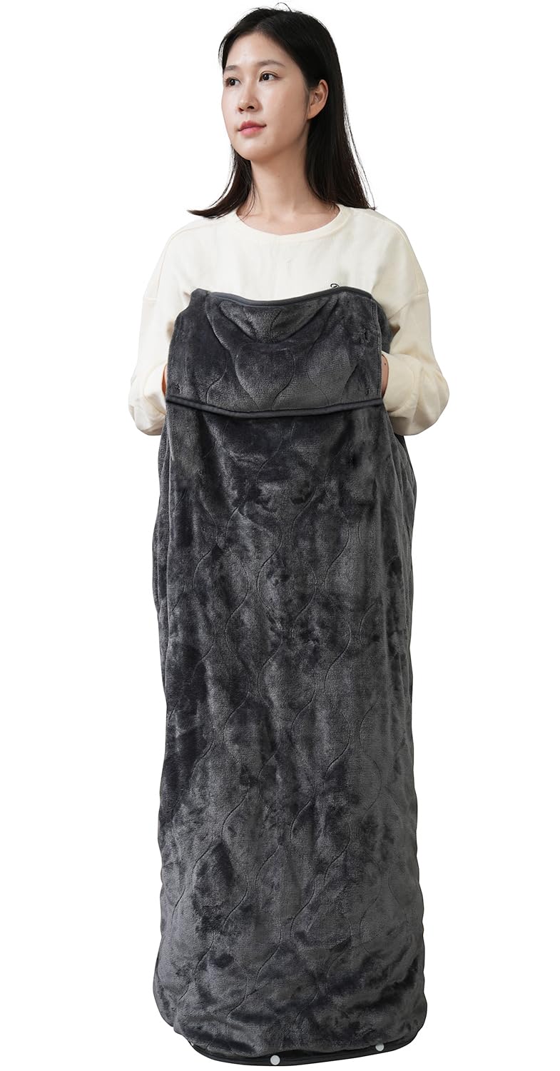 足温器 電気足温器 足入れヒーター ダニ退治機能 ８段階温度調整 6段階タイマー 急速加熱 フランネル素材 丸水洗い ヒーター フットウォーマー 足元 腹 手 膝 全身用 133x115cm 省エネ