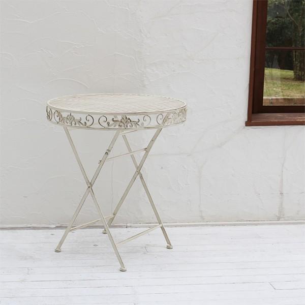 ガーデンテーブル テラス 庭 テーブル クラシカル ガーデン 北欧 姫系 アンティーク レトロ 加工 おしゃれ カフェ 12,582円