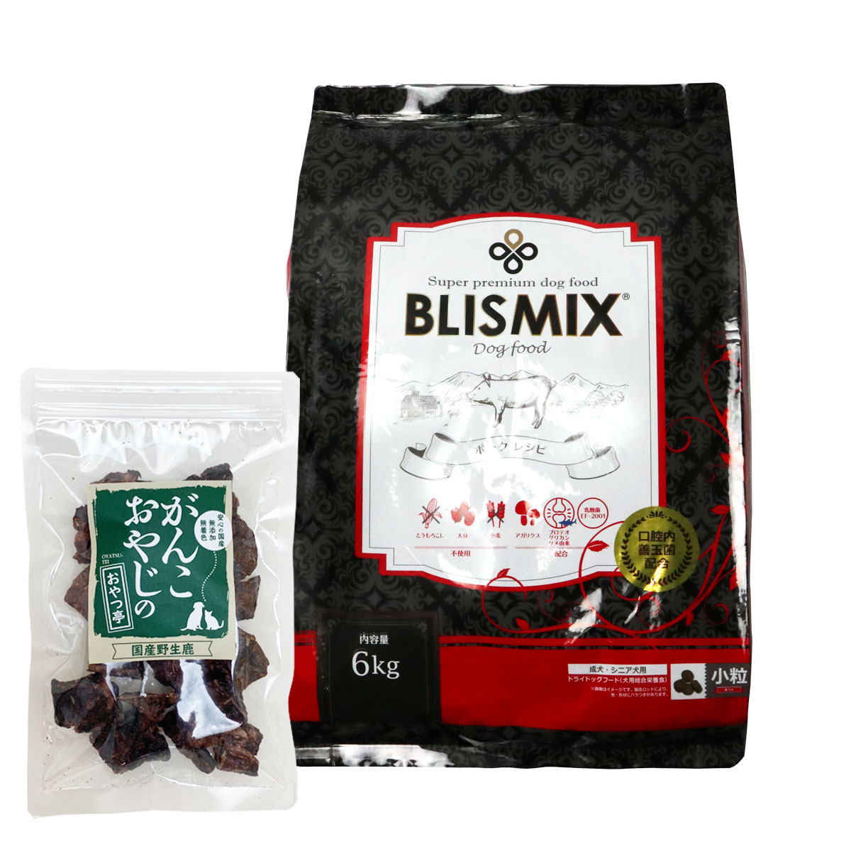 ポーク 小粒 6kg 【国産鹿ラング15g付き】