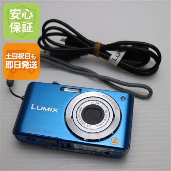 超美品 DMC-FS7 ブルー Panasonic LUMIX デジカメ 10