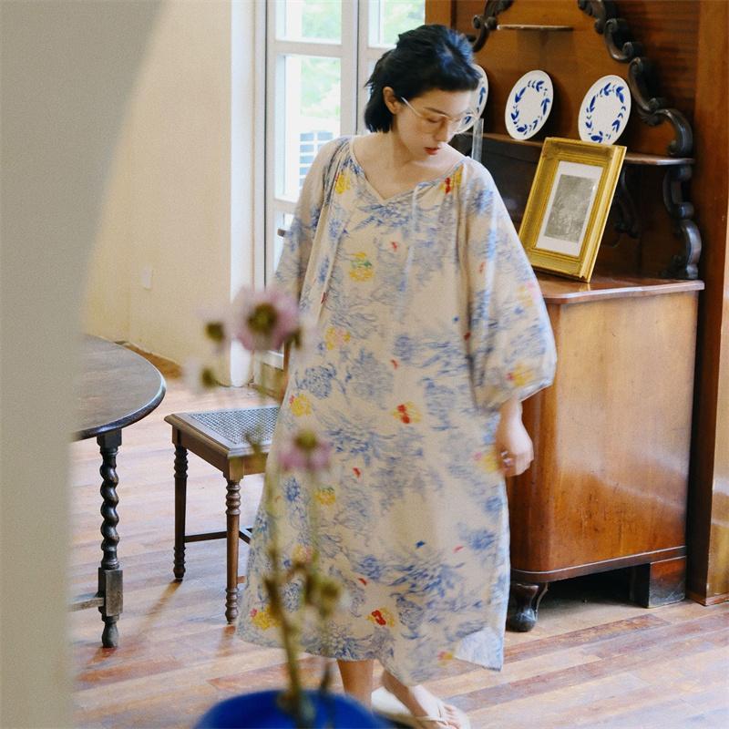 すぐに発送可能 コスパ最高レディース ワンピース ルームウェア 夏 綿 パジャマ ナイトウェア ワンサイズ ネグリジェ 楽ちん 大きいサイズ ホームウェア 部屋着 寝巻き 外出 普段着 新品 送料無料