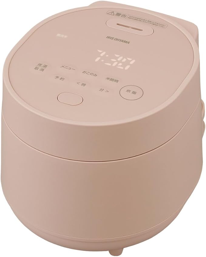 炊飯器 3合 一人暮らし 自動調理メニュー webレシピ付き 低温調理可能 50銘柄炊き分け ピーチピンク おしゃれ マイコン式 RC-MGA30-P