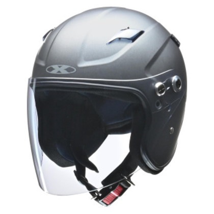 リード工業 RAZZO STRADA セミジェットヘルメット フリーサイズ(57-60cm未満) マットガンメタ