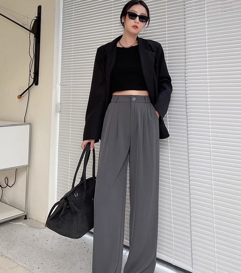 ボトムス デート モテアイテム スラックス ストレートパンツ ハイウエスト 大人可愛い きれいめ 上品 おしゃれ かっこいい 大人可愛い ラブリー キュート ガーリー クール モード系 セクシー