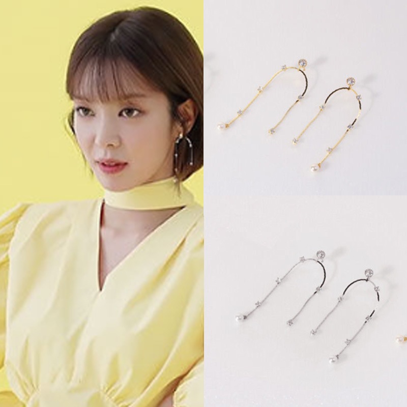 [チョア着用] パールミックスドロップピアス/韓国ファッション芸能人着用デイリーアクセサリー韓国アクセサリートレンドアイテム韓国デイリーファッションセレブ着用夏ファッション韓国夏ファッ