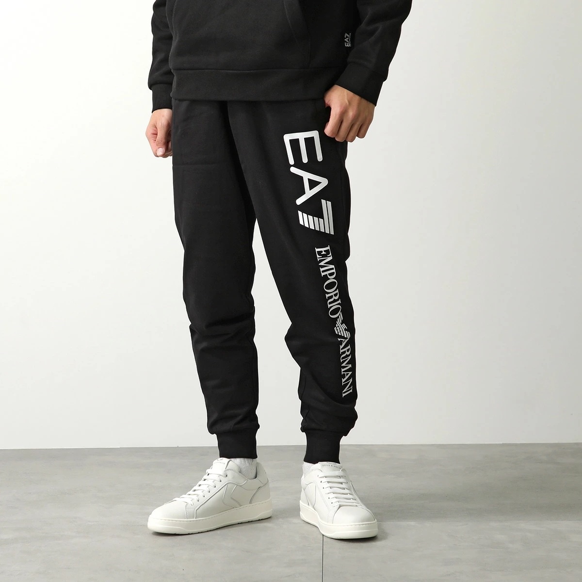 EA7 EMPORIO ARMANI エアセッテ エンポリオアルマーニ ジョガーパンツ Logo Series 8NPPC3 PJ05Z メンズ スウェットパンツ コットン ロゴ カラー2色