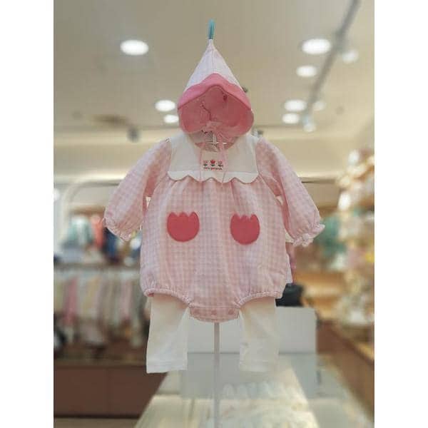 セーブゾーン06 オードデイデイチェックボディスーツ上下セット(帽子) 01S127951 (S44912799)