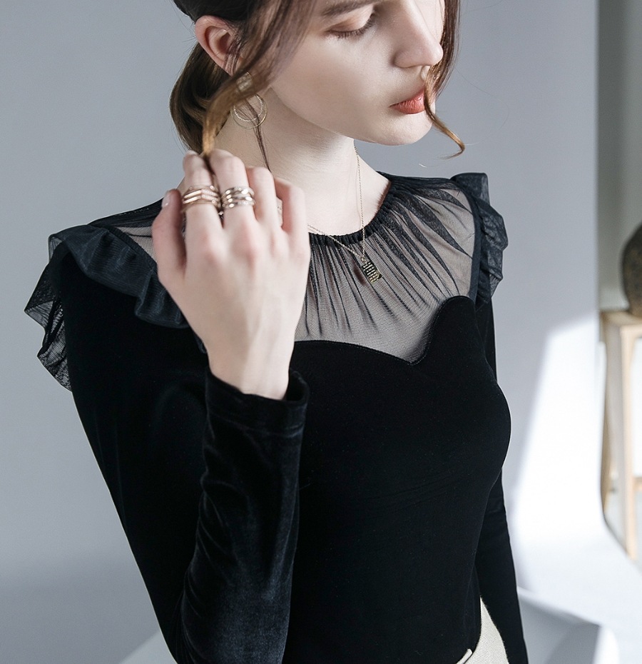 トップス デート モテアイテム ブラウス 長袖 透け感 シースルー 可愛い きれいめ 上品 おしゃれ かっこいい 可愛い ラブリー キュート ガーリー クール モード系 セクシー エレガント
