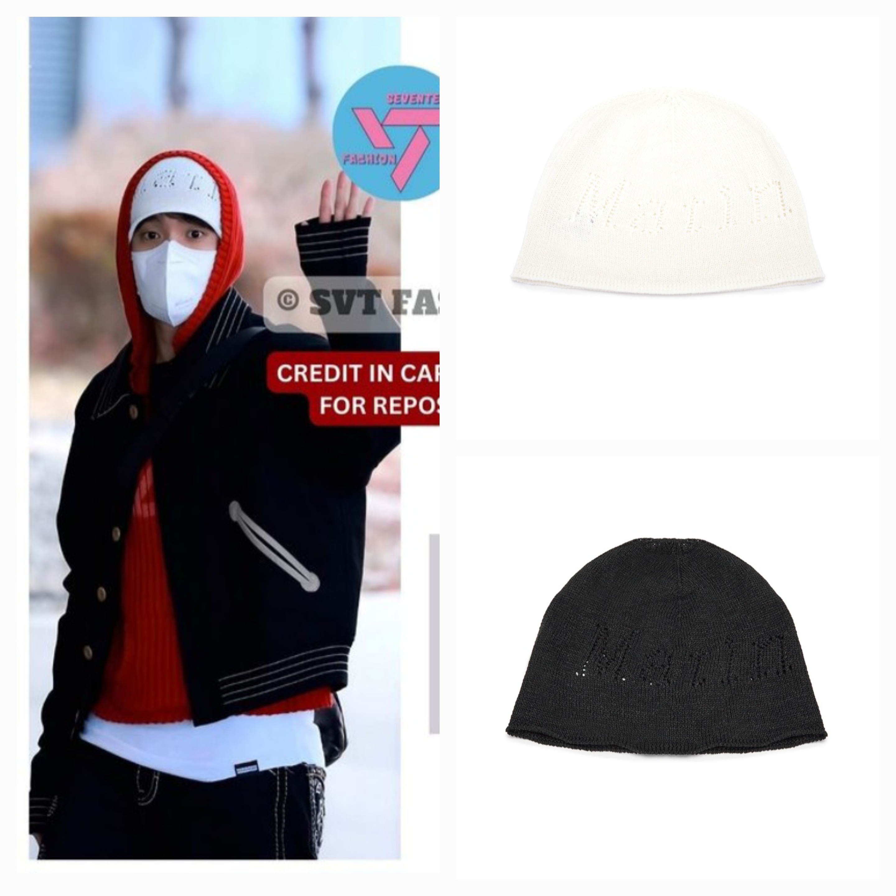 Martin kim/Seventeen Dk wear/LOGO PUNCHING BEANIE 8,170円
