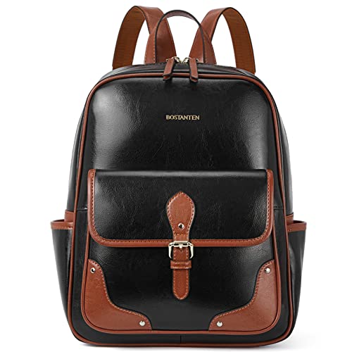 ボスタンテンBOSTANTEN Backpack Purse for Women Genuine Leather Small Fashion Backpack Beige 並行輸入品