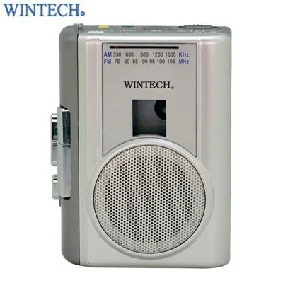 WINTECH ラジオ付 テープレコーダー PCT-02RM シルバー ウィンテック【送料無料】