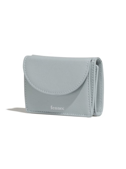 【FENNEC】 CRINKLE HALFMOON MINI WALLET - MID GREY 財布 正規品