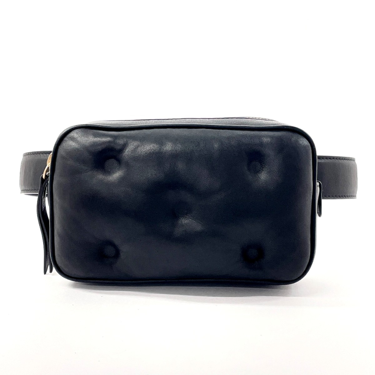 Maison Margiela S56WB0012 グラム スラム ウエストバッグ ブラック ラムスキン レディース 42,120円