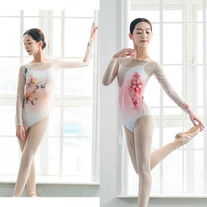 レディース古典ダンスウェア 2点セット ダンス トップス ブラウス キャミソール ダンス衣装 古典ダンス 舞台衣装 団体服 バレエ用品 レオタード レッスン着 練習着 バレエレオタード キャミレオター