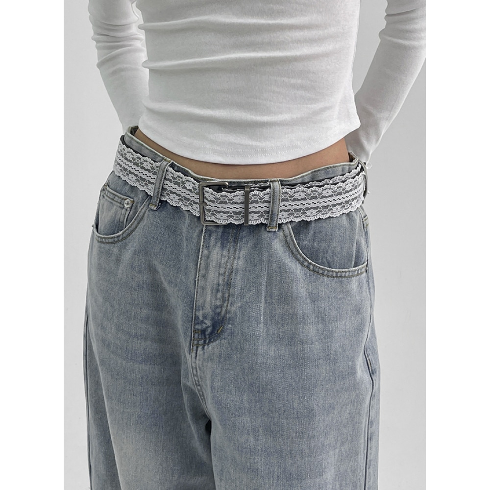 ブラックアップシェリックスクエアレースベルト