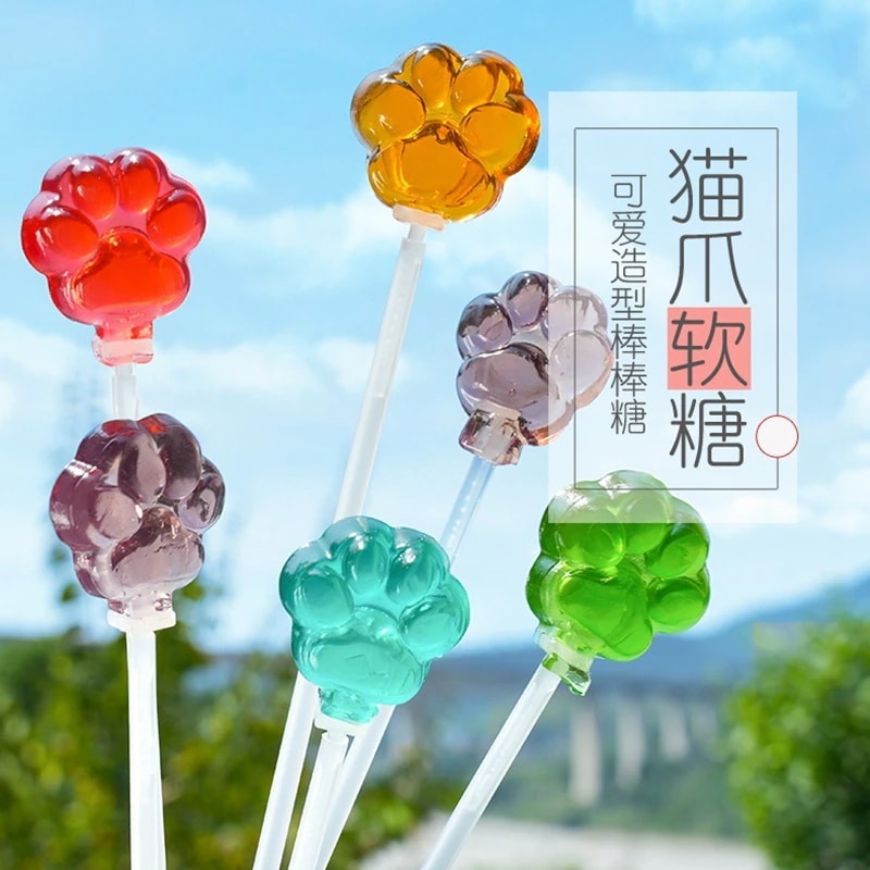 (お正月プレゼント)数量限定 こども日かわいいお菓子を生徒たちにご褒美として贈るロングクリスタルロリポップスナック