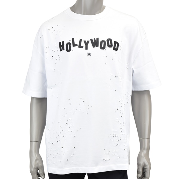 AMIRI アミリ HOLLYWOOD SHOTGUN TEE/ショットガン風 ダメージ加工 Tシャツ /AMJYTE1092 100 45,370円