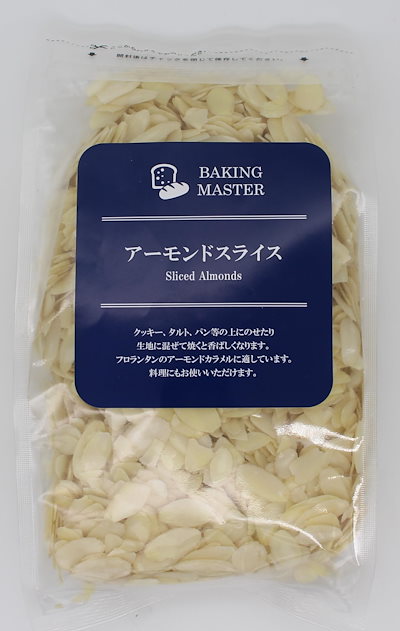 他サイト： BAKING MASTER アーモンドスライス500g【皮無し国内選別加工品チャック付き袋】の商品画像