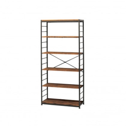 弘益(KOEKI) UTILITY ライクビンテージ フリーラック6段 ブラウン VKR6BR