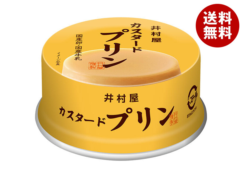 井村屋 缶カスタードプリン 75g＊32個入＊(2ケース)