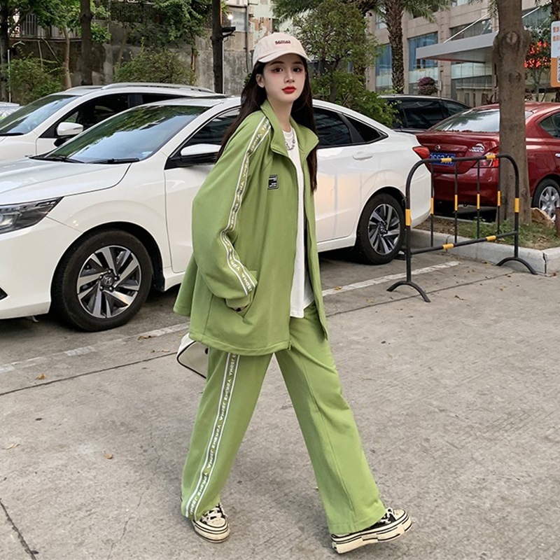 Qoo10] 韓国 ジャージ 上下2点セット スウェッ : レディース服