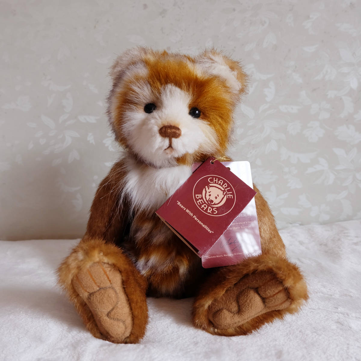 新品 英国チャーリーベアーズ社 Charlie Bears 2017年 イギリスUK ニーナ テディベア 29cm Nina Teddy Bear ハンドメイドぬいぐるみ