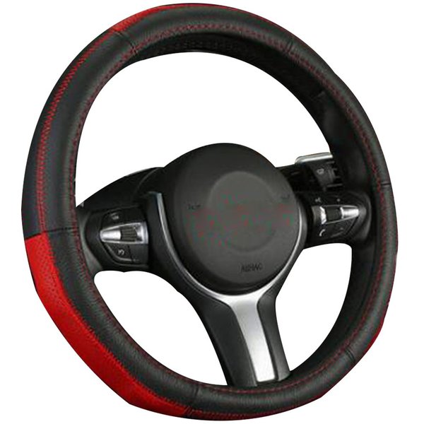 車内用品 ハンドルカバー レザーハンドルケース カーインテリア 車飾り カー用品汚れ滑り防止四季カ