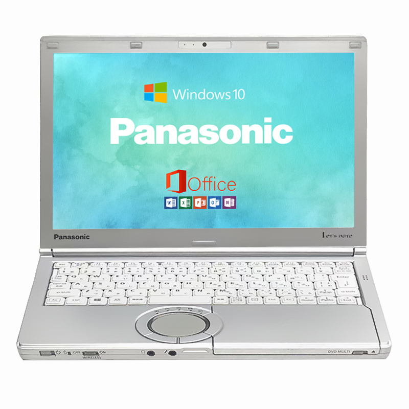 Lets note CF-SX3 /第四世代Core i5/8GBメモリ/SSD 128GB/12.1インチ/WiFi/Bluetooth/Webカメラ/DVD/MS Office 2019 H&B