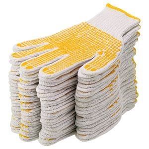 （まとめ） TANOSEE すべり止め軍手 1パック（12双） [x5セット]