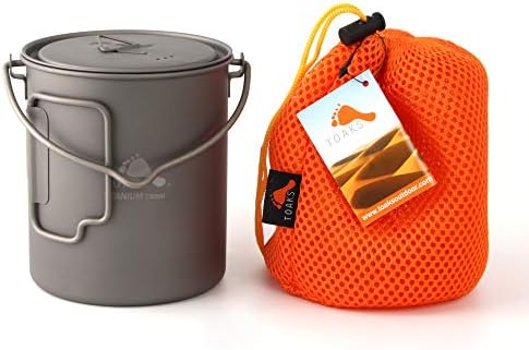 (トークス)TOAKS Titanium 750ml Pot with Bail Handle POT-750-BH