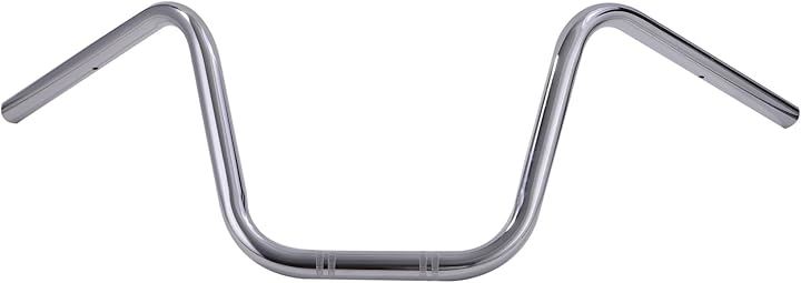 バイク 用 ハンドルバー アップ 1インチ 25.4mm スチール シャドウ レブル250 レブル500 イントルーダー 等 汎用 社外品 カスタムパーツ(シルバー)
