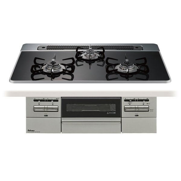 PD-743WS-75CK-13A クリアパールブラック BRilliO ブリリオ ビルトインガスコンロ (都市ガス・75cm・3口・水無し両面焼き) 46,119円