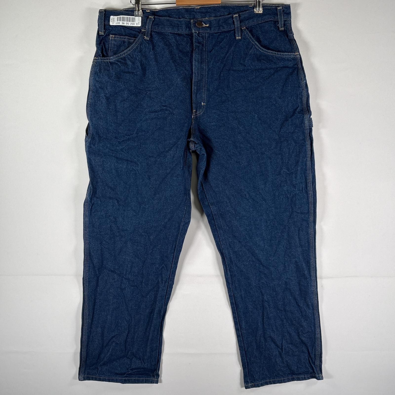 古着 デニムパンツ ブルーデニム ジーパン ジーンズ 大きいサイズ ワーク ペインター w40 L30 インディゴブルー メンズ