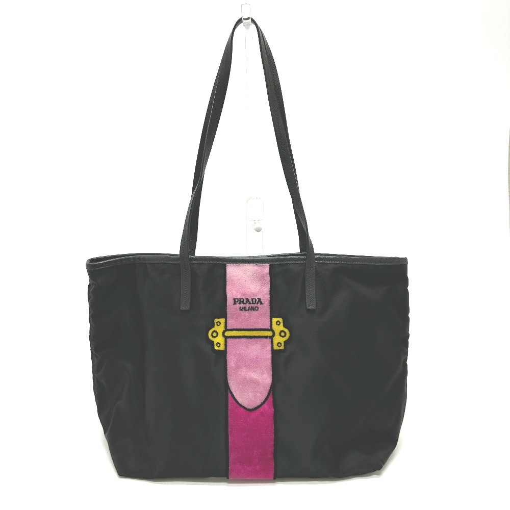 トートバッグ 1BG065 トロンプルイユ カイエ ショルダーバッグ カバン ナイロン ブラック