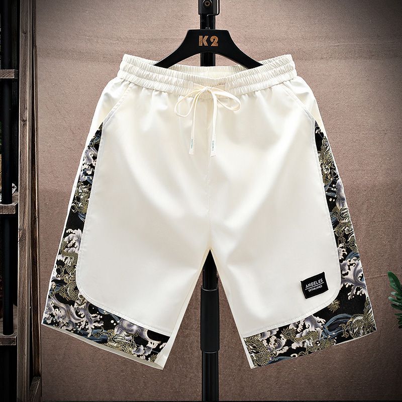 【超お得1つ買うと10個もらえる】メガ割接触冷感ボトムス メンズファッション 中国風サマーショーツ メンズ 薄手 五分丈パンツ ゆったり カジュアルパンツ 速乾パンツ