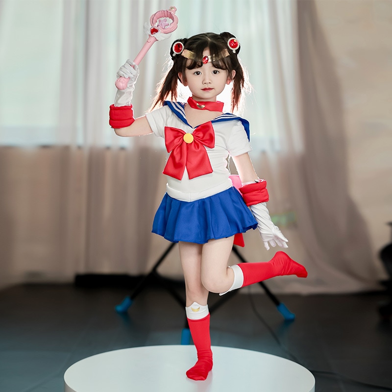 ハロウィン 子供用 コスチューム セーラームーン コスプレ 女の子 ドレス セーラームーン 月野うさぎ セーラー服 子供服 5,740円