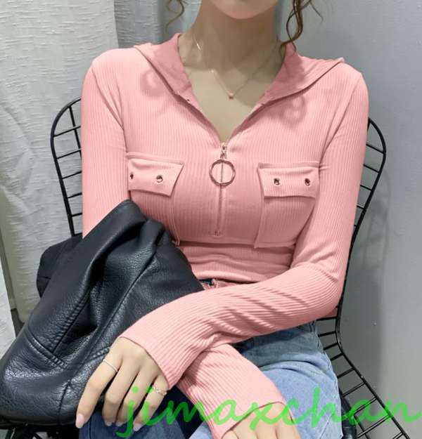 サマー　S/M/L/XL/XXL/Ｔシャツ 長袖 タートルネック セーター レディースファッション タートル 胸開きタート セクシー ベアトップ Vネック 8,583円