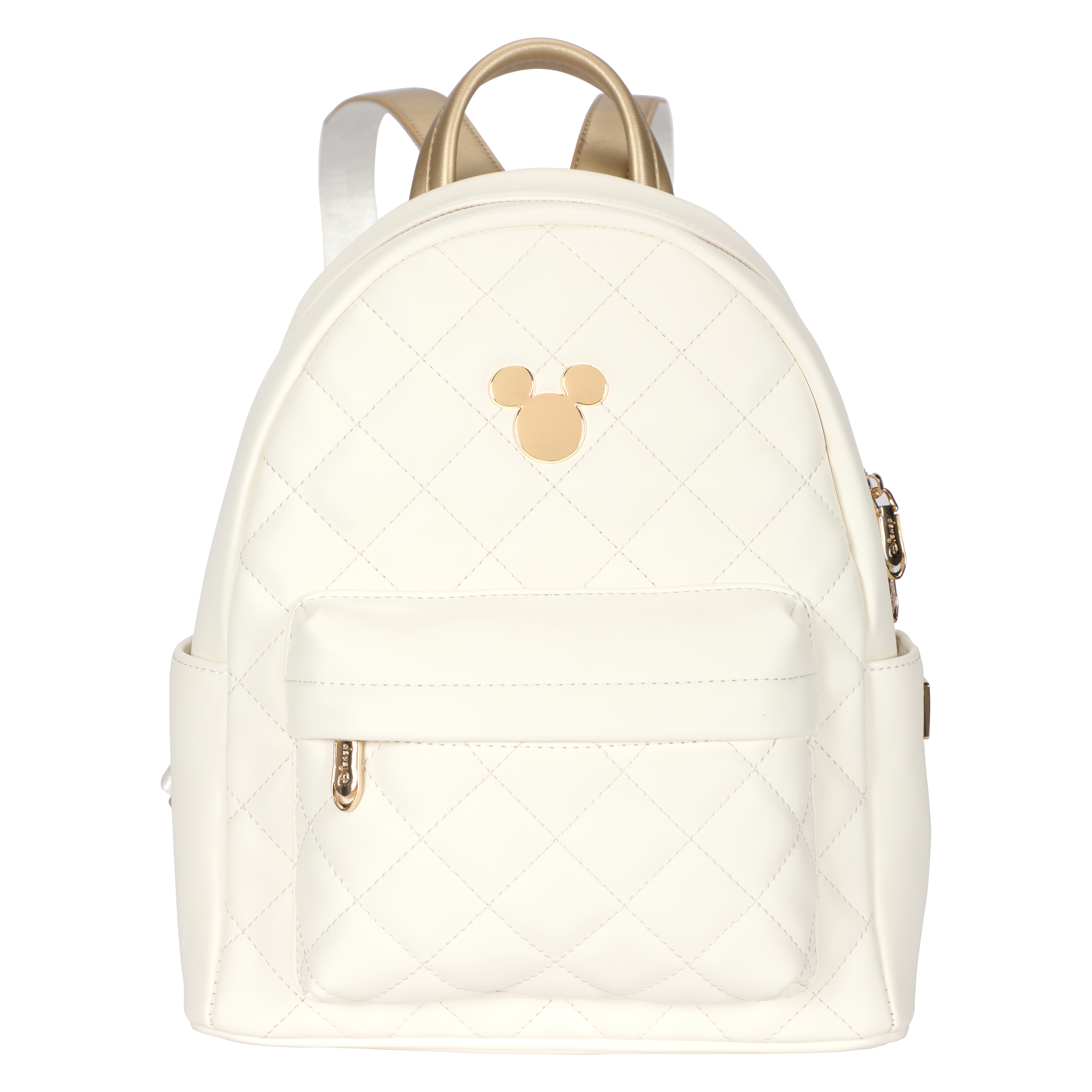 正規ライセンス ミッキー リュックサック キルティング レディース 通勤通学にも ホワイト