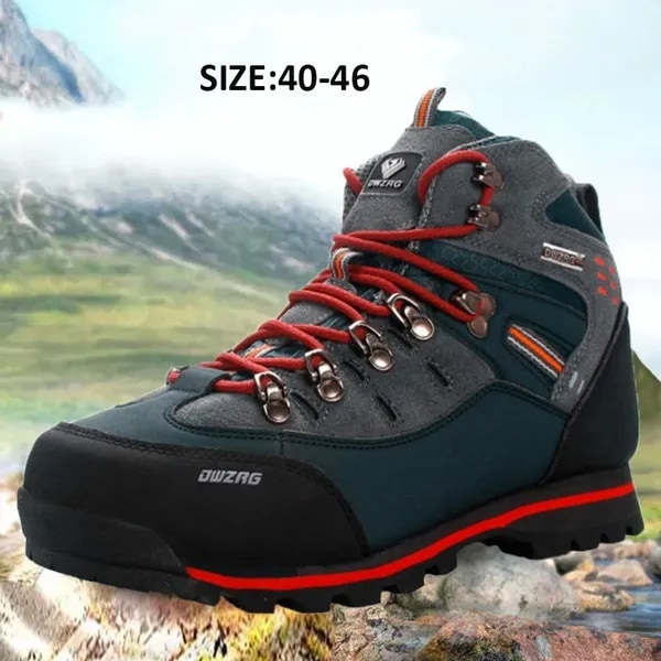 Mens Outdoor Hiking Boots Anti-skid Hiking Boots Mountain Climbing Shoes Trekking Boots Camping Shoe