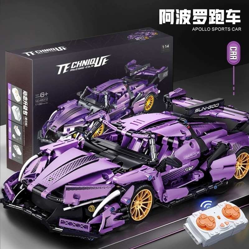 Jikile Apollo アポロ太陽神ビルディングブロック スポーツカーメカ組み立て難易度レーシングおもちゃ 81026 4,790円