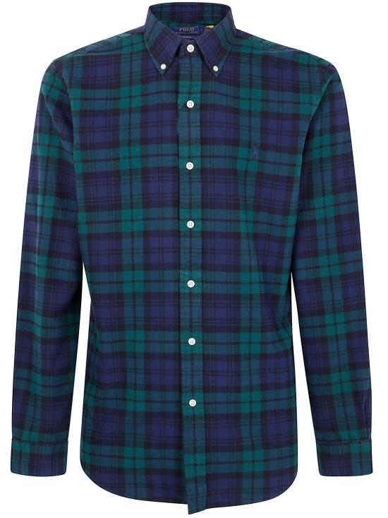 POLO RALPH LAUREN Men Long Tops 710 953 891 001 NAVY GREEN MULTI